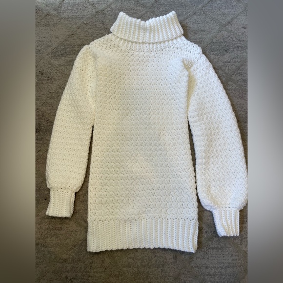 Hand Crafted Dresses & Skirts - Crochet Turtleneck Dress Size XS